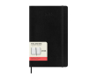 Moleskine daily diary with soft cover and elastic closure colour black