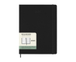 Large weekly diary with elastic closure and hard cover Moleskine colour black