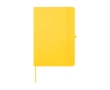 Notebook with rounded corners and soft cover, A5, ruled pages colour yellow