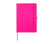Notebook with rounded corners and soft cover, A5, ruled pages colour pink