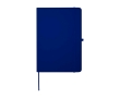 Notebook with rounded corners and soft cover, A5, ruled pages colour navy-blue