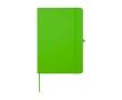 Notebook with rounded corners and soft cover, A5, ruled pages colour lime