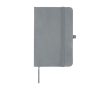 Hardcover notebook with soft-touch cover, A6, ruled pages colour grey