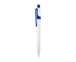 Sophisticated two-tone recycled plastic pen, blue ink colour royal blue