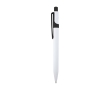 Sophisticated two-tone recycled plastic pen, blue ink colour black