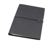 Refillable notebook, recycled plastic cover, two A5 inserts colour grey