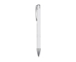 Recycled aluminium pen with lacquered finish, blue ink colour white