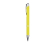 Recycled aluminium pen with lacquered finish, blue ink colour yellow