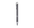 Recycled aluminium pen with lacquered finish, blue ink colour grey