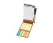 Sticky notes pad in yellow and multicolour with pen colour natural