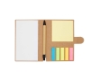 Sticky notes notebook with pen, black ink colour natural