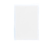 Disposable recycled plastic poncho with hood, one size colour white