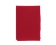 Disposable recycled plastic poncho with hood, one size colour red