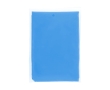Disposable recycled plastic poncho with hood, one size colour royal blue