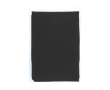 Disposable recycled plastic poncho with hood, one size colour black