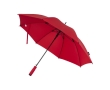 Automatic pongee umbrella made from recycled material, 8 panels, Ø85 colour red