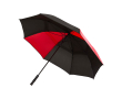 Golf umbrella, two-tone, polyester, windproof, 30\", Ø106cm colour red