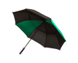 Golf umbrella, two-tone, polyester, windproof, 30\", Ø106cm colour green