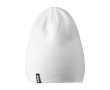 Ribbed stretch knit beanie, double layer, Elevate Life colour white