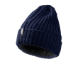 Ribbed stretch knit beanie, flexible fit, Elevate Life colour navy-blue