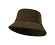 Recycled corduroy sun hat, cotton, 280 g/m2 colour dark green