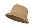 Washed cotton bucket hat, timeless design, 245 g/m2 colour ivory