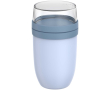 Plastic lunch box with double compartment 1.05L Mepal colour blue