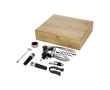Set of 9 wine accessories for events colour light wood
