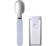 BPA-free Mepal folding spoon with protective case colour blue