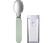 BPA-free Mepal folding spoon with protective case colour apple green