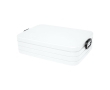 Large plastic lunchbox with sealing lid, 1.5 L colour white