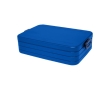 Large plastic lunchbox with sealing lid, 1.5 L colour royal blue