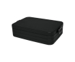 Large plastic lunchbox with sealing lid, 1.5 L colour black