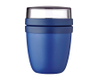Mini lunch box, dual compartment, 420ml, Mepal Ellipse Mini colour navy-blue