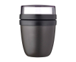 Mini lunch box, dual compartment, 420ml, Mepal Ellipse Mini colour black