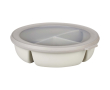 Airtight lunch box with 3 separate compartments 1L Mepal colour white