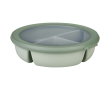 Airtight lunch box with 3 separate compartments 1L Mepal colour apple green