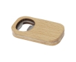Bottle opener with wooden coaster function colour light wood