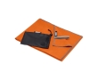 Ultralight gym towel made of polyester and nylon, 200 g/m² colour orange