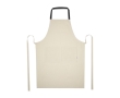 Recycled cotton apron with colored neck strap, 200 g/m² colour black