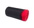 Checkered fleece blanket with carry bag, 200 g/m2 colour red