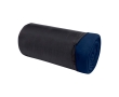Checkered fleece blanket with carry bag, 200 g/m2 colour navy-blue