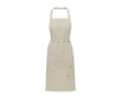 Recycled materials apron with two pockets, 240 g/m² colour ivory
