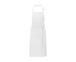 Cotton and polyester apron with adjustable strap, 240 g/m² colour white