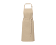 Cotton and polyester apron with adjustable strap, 240 g/m² colour ivory