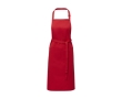Cotton and polyester apron with adjustable strap, 240 g/m² colour red