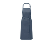 Cotton and polyester apron with adjustable strap, 240 g/m² colour cyan blue