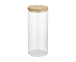 Large glass food jar with bamboo lid, 940 ml colour natural
