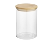 Medium glass food jar with bamboo lid, 550 ml colour natural