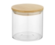Small glass food jar with bamboo lid, 320 ml colour natural